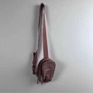 Nike Sportswear Essentials Crossbody Bag Blush Pink/Brown EUC